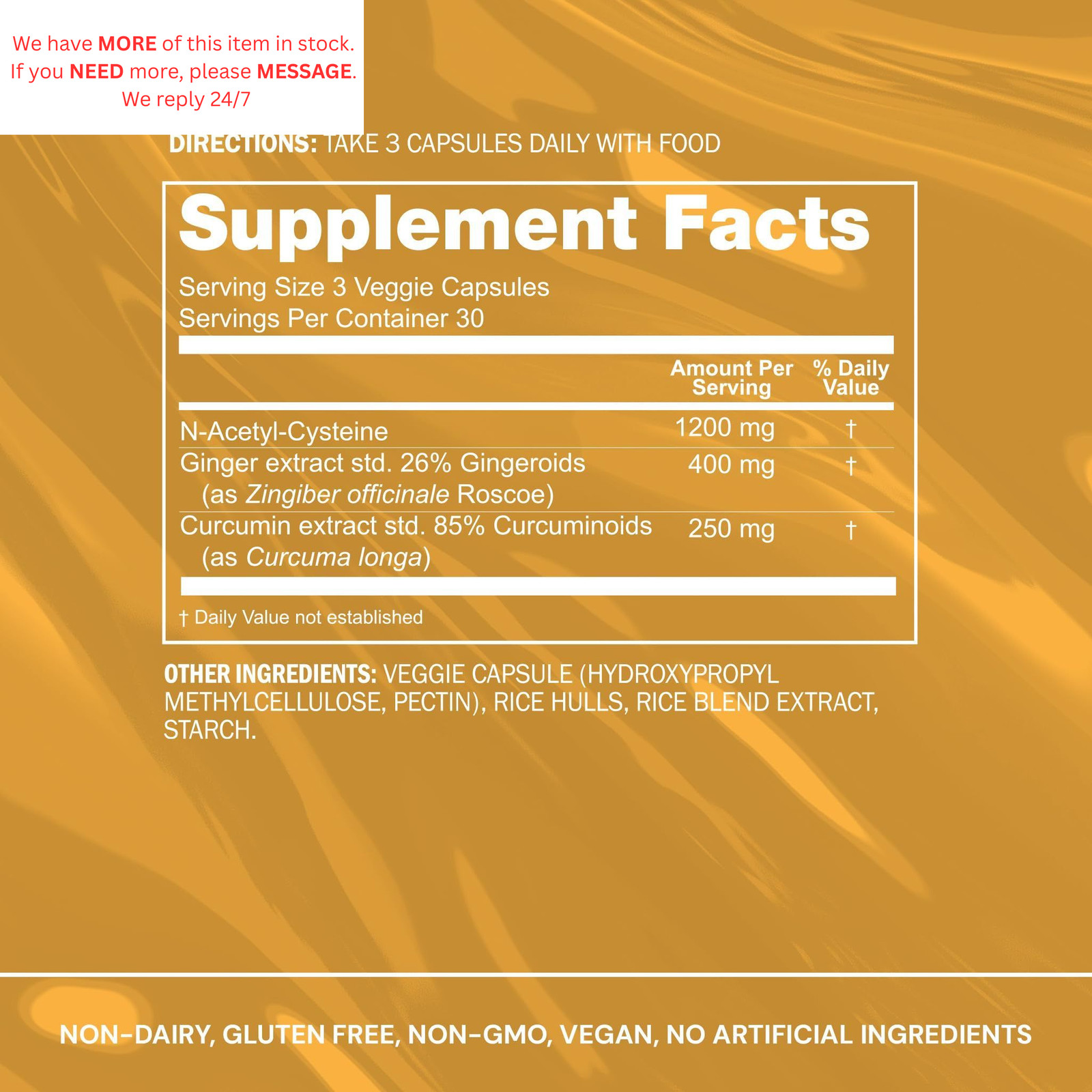 Blueprint Bryan Johnson NAC Supplement – Promotes Stress 90 Count (Pack of 1)