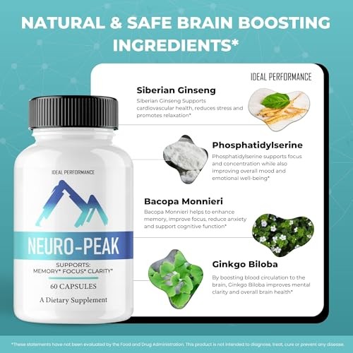 Neuro Peak General Wellness Supplement – 300 Capsules (5 Pack)