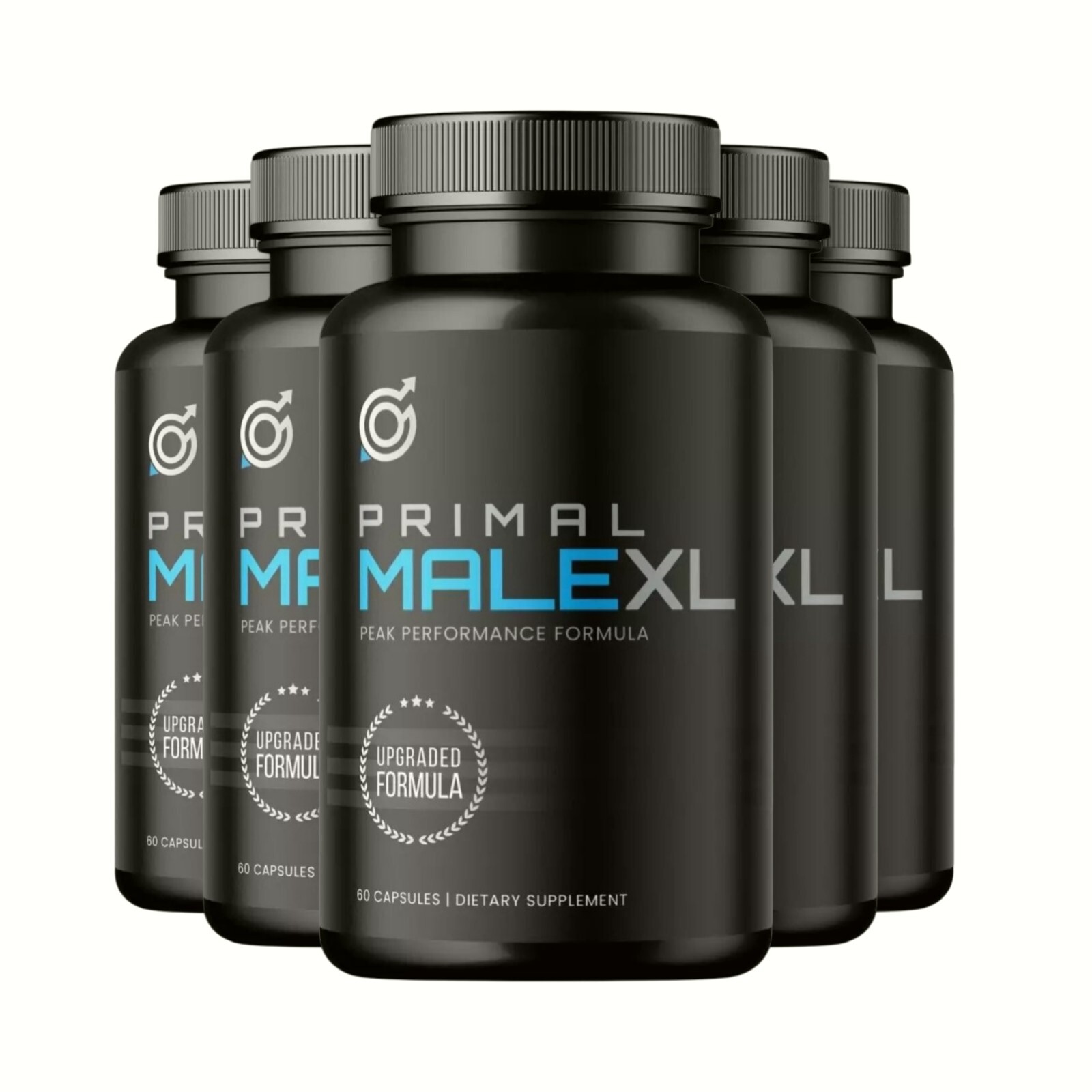 5-Pack Primal Male XL, Primal Male For Mens Health Supplement (300 Capsules)