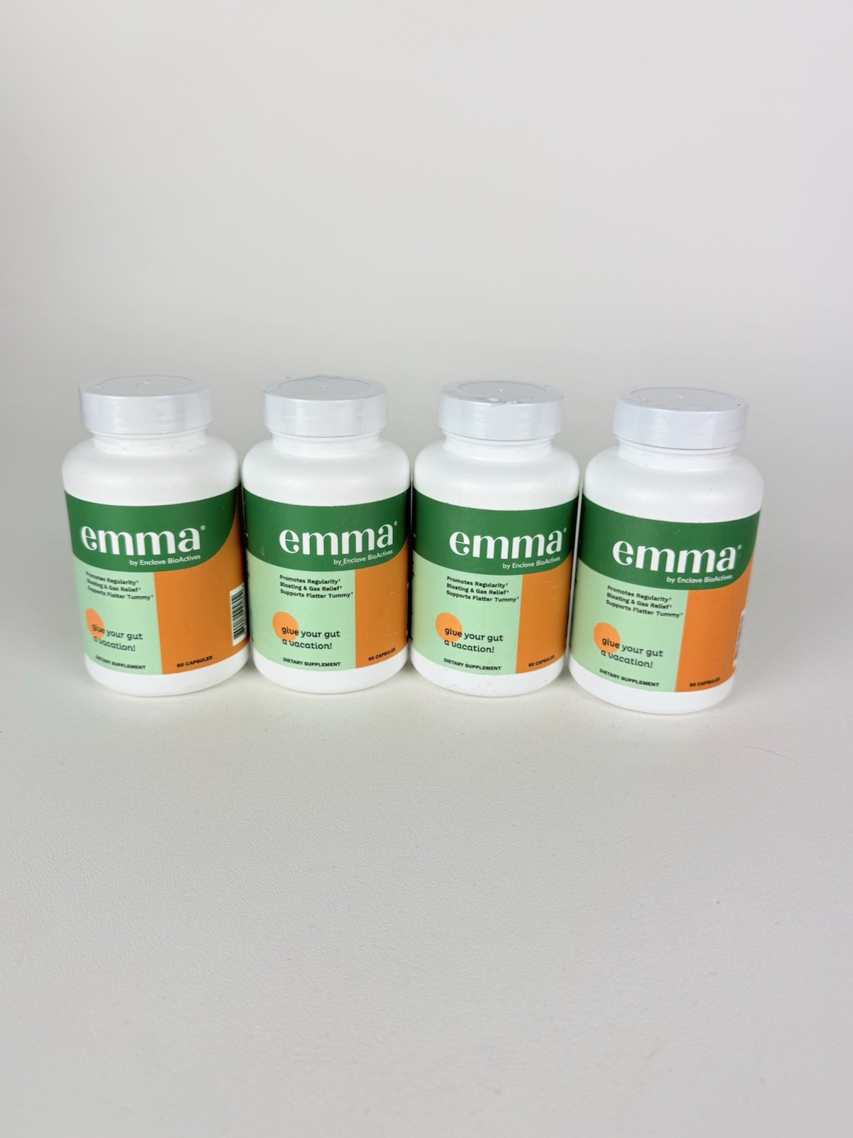Emma Relief Supplement Konsciens Keto for Gut Bloating 60 Capsules Exp 2027 4-PK