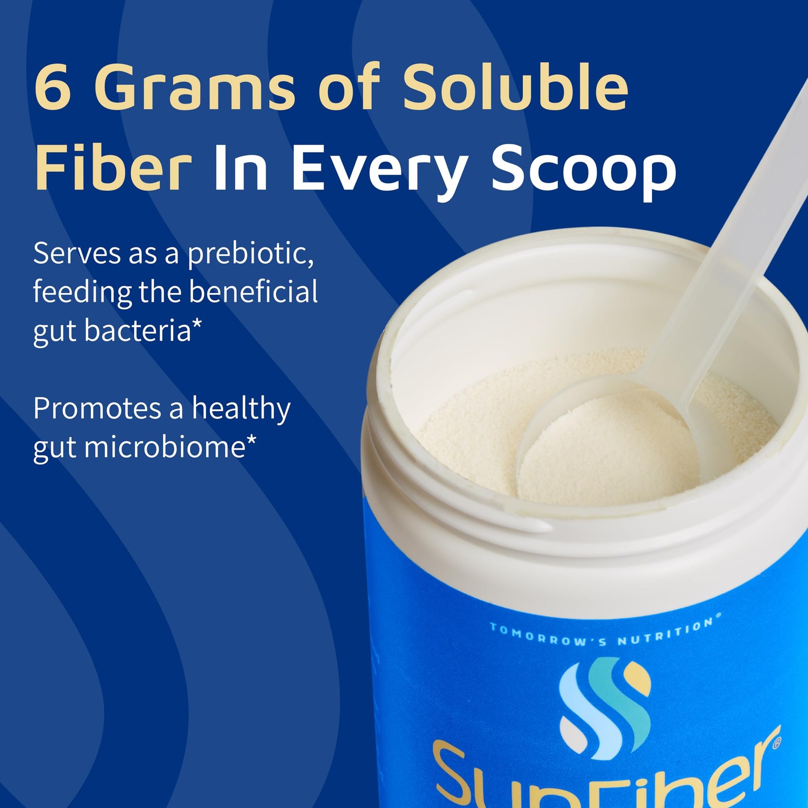 Tomorrow’s Nutrition, Sunfiber, Prebiotic Fiber 7.36 Ounce (Pack of 1), White