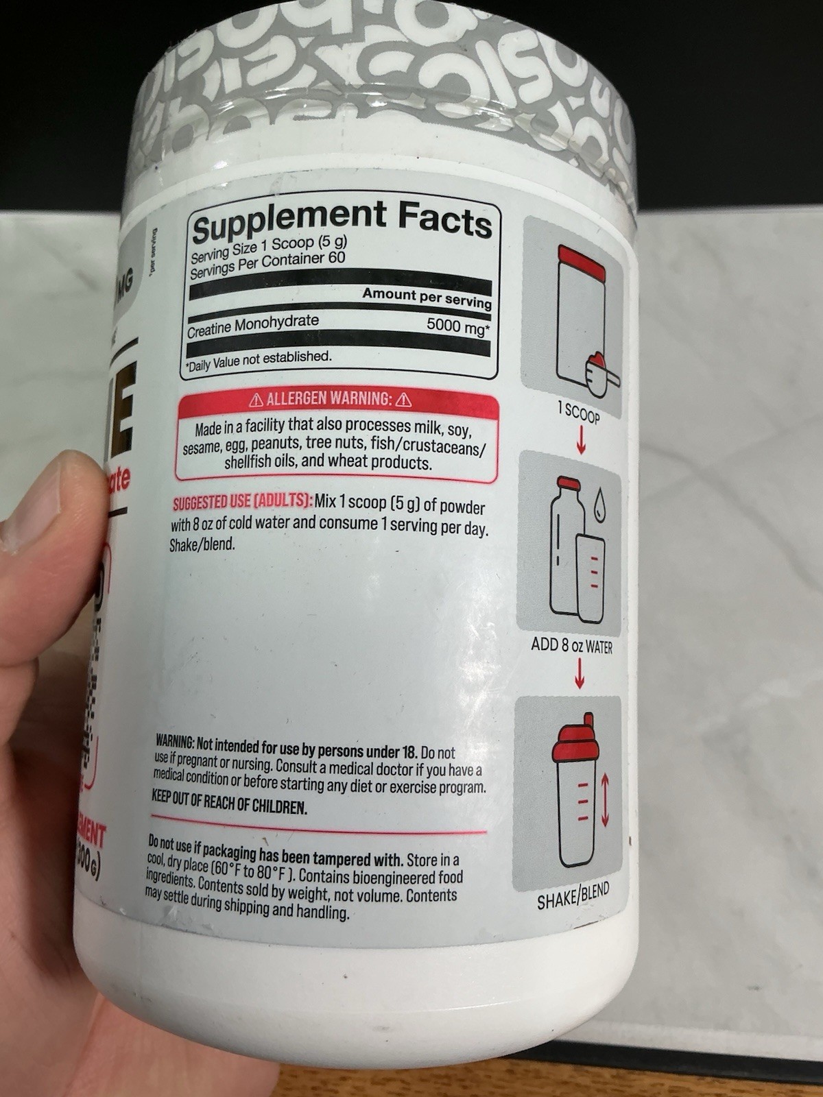 BASIC SUPPLEMENTS Micronized Creatine Monohydrate