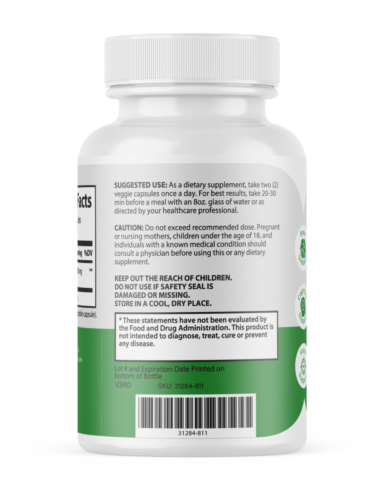 Moringa Capsules 100% Pure, Supports Overall Wellness – Supplement | 3 Bottles