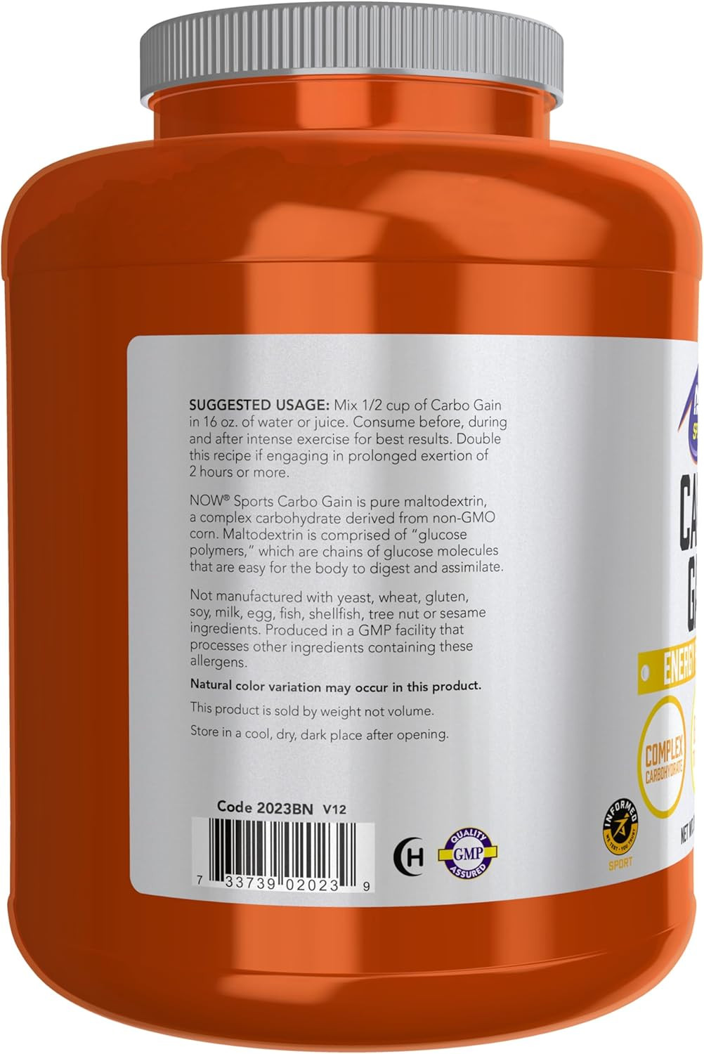 Sports Nutrition, Carbo Gain Powder (Maltodextrin), Rapid Absorption, Energy …