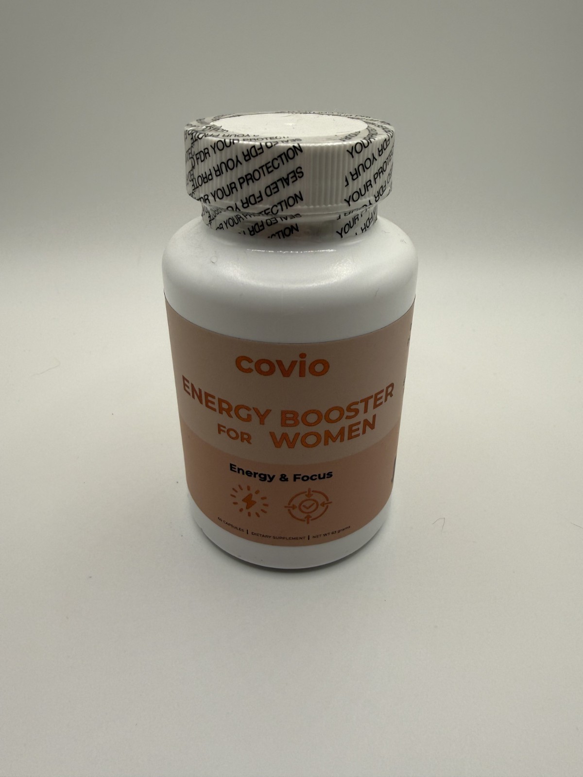 Covio Energy Booster Capsules for Women L-Tyrosine Cordyceps Reishi 60ct – New