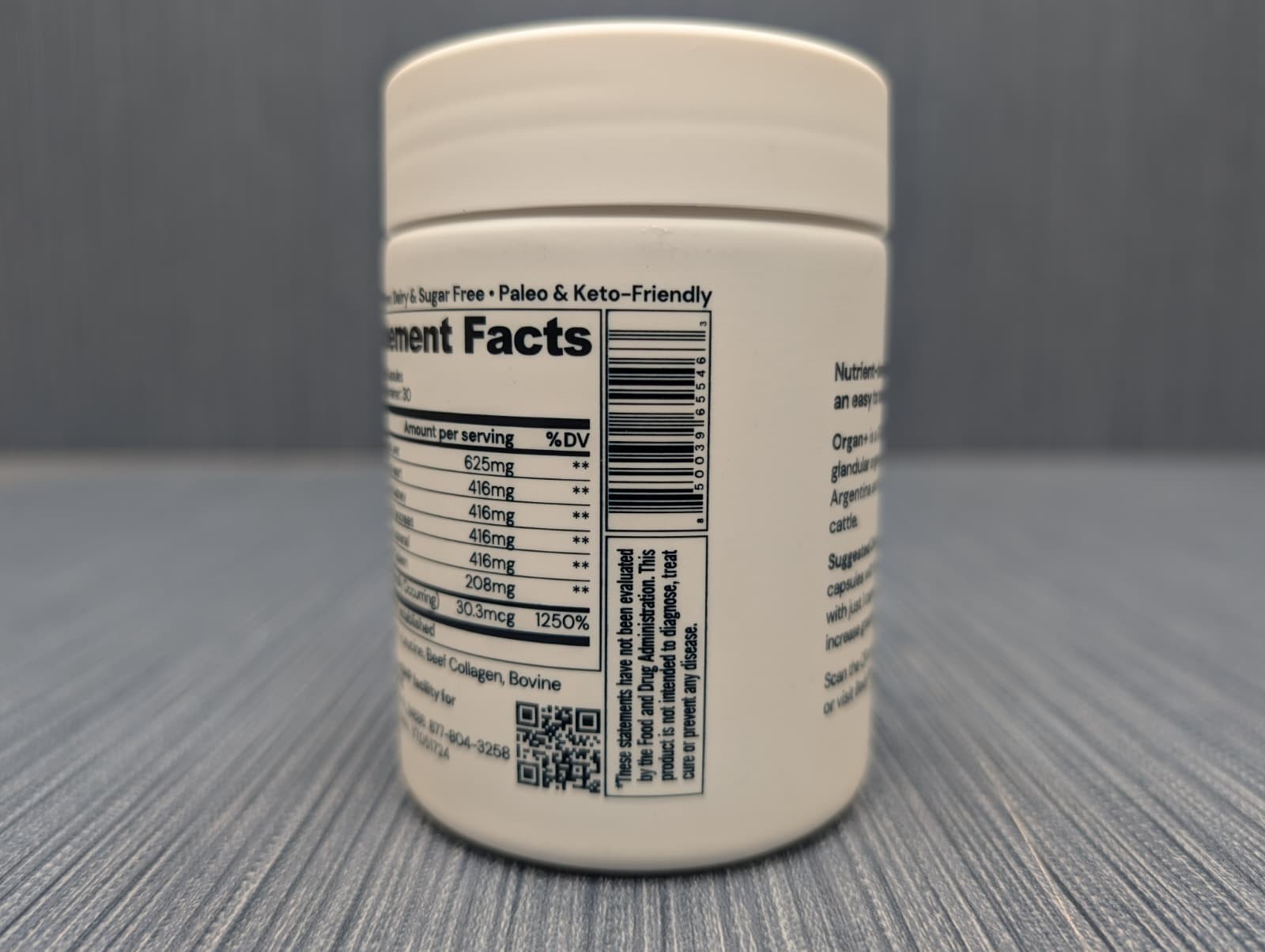 150 Caps x BodyHealth Organ+ Grass-Fed Beef Organ Supplement Liver Heart Kidney