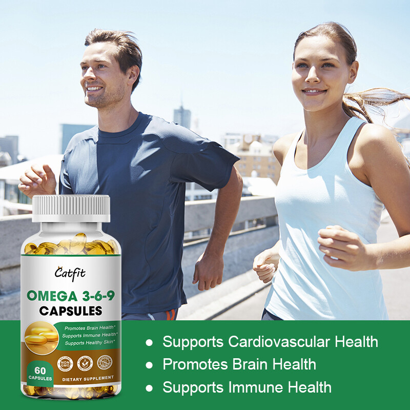Catfit Omega-3-6-9 Fish Oil Capsule 500mg Support Heart & Brain Healthy