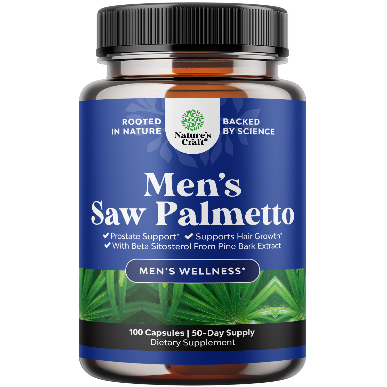 Natures Craft Saw Palmetto for Men with Beta Sitosterol – Prostate Health