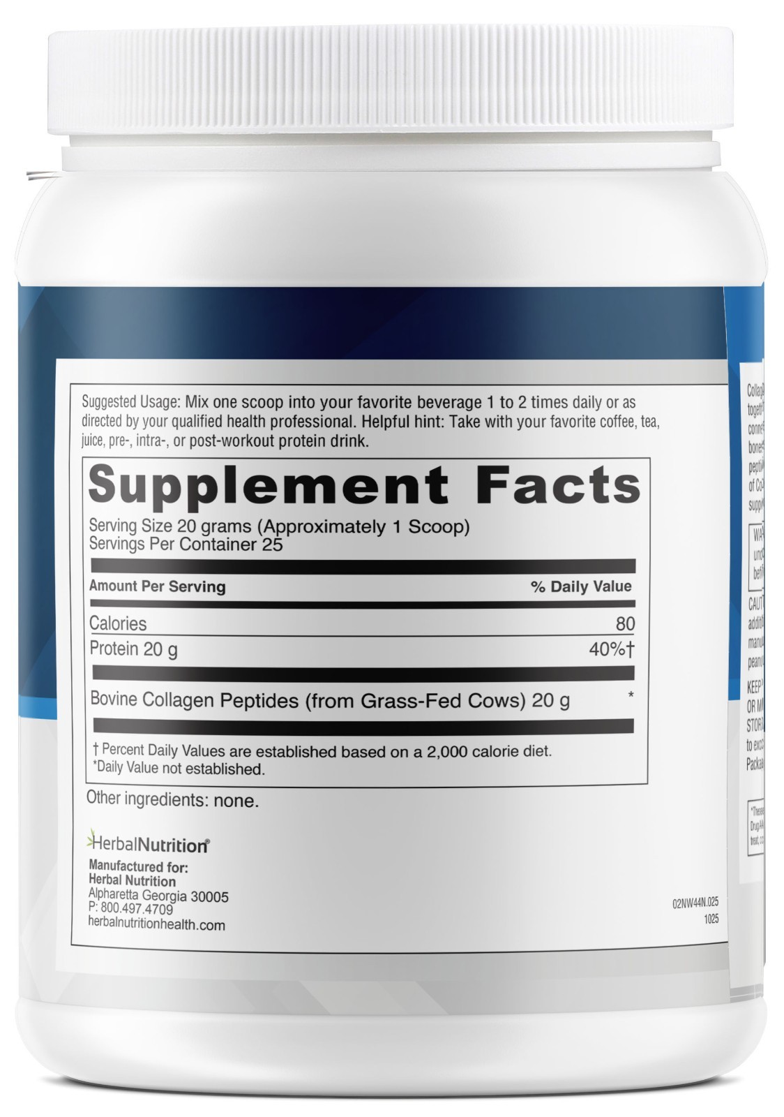 Two Pack – Collagen Peptides Powder Vital Proteins For Bones, Joints Skin !