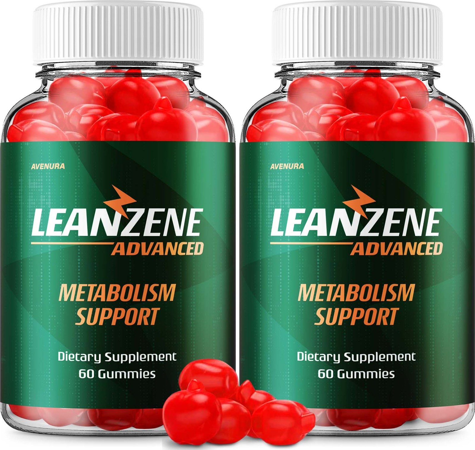 (2 Pack) Leanzene ACV Gummy – Natural Ingredients for Overall Wellness Support