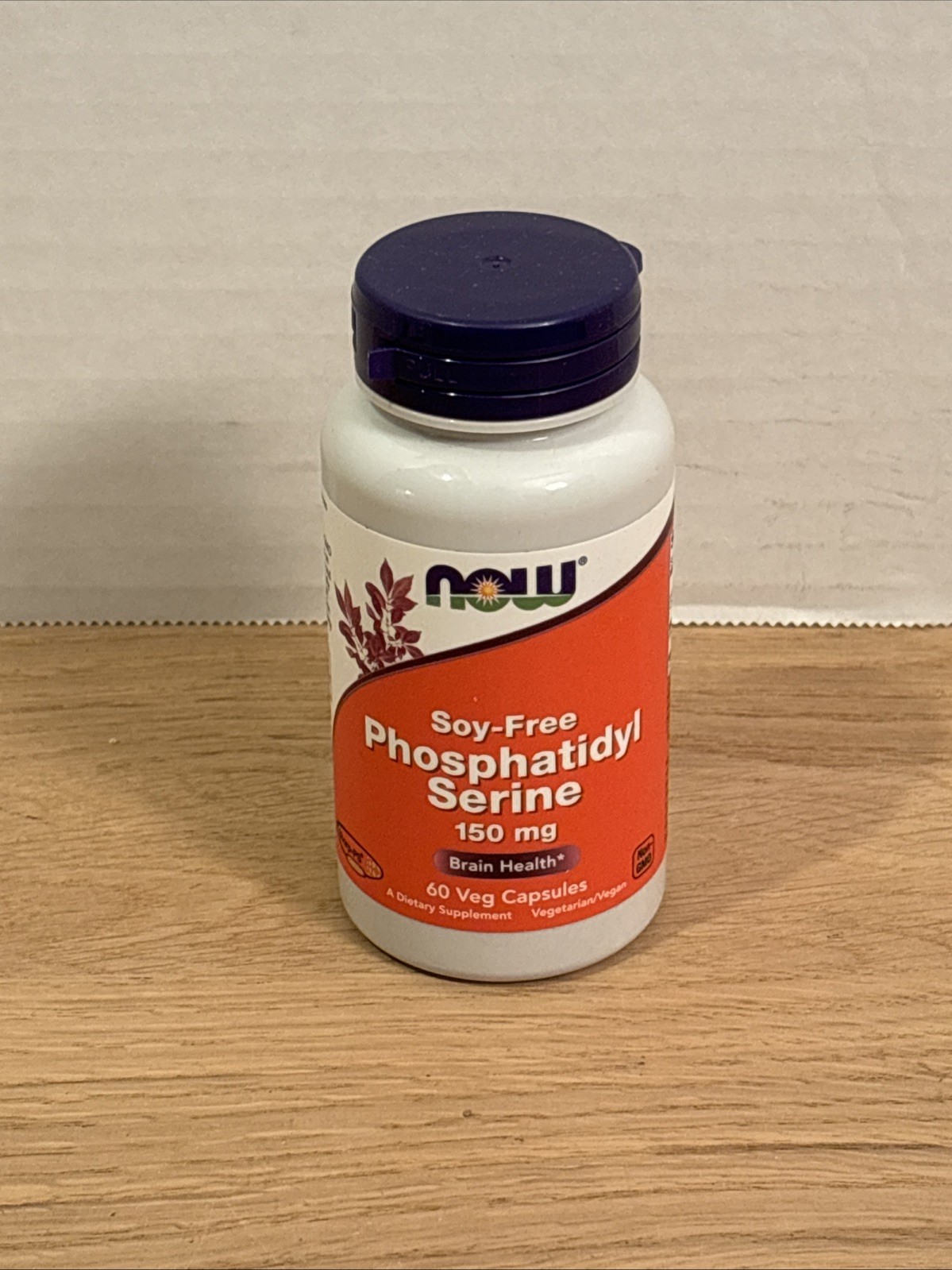 NOW FOODS Phosphatidyl Serine Soy-Free 150 mg 60 Veg Capsules