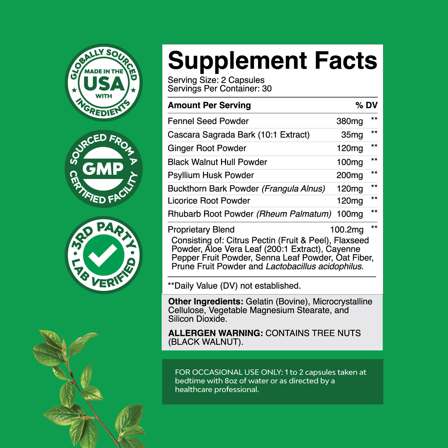 Colon Cleanser & Detox – Lactobacillus Acidophilus Probiotic Supplement