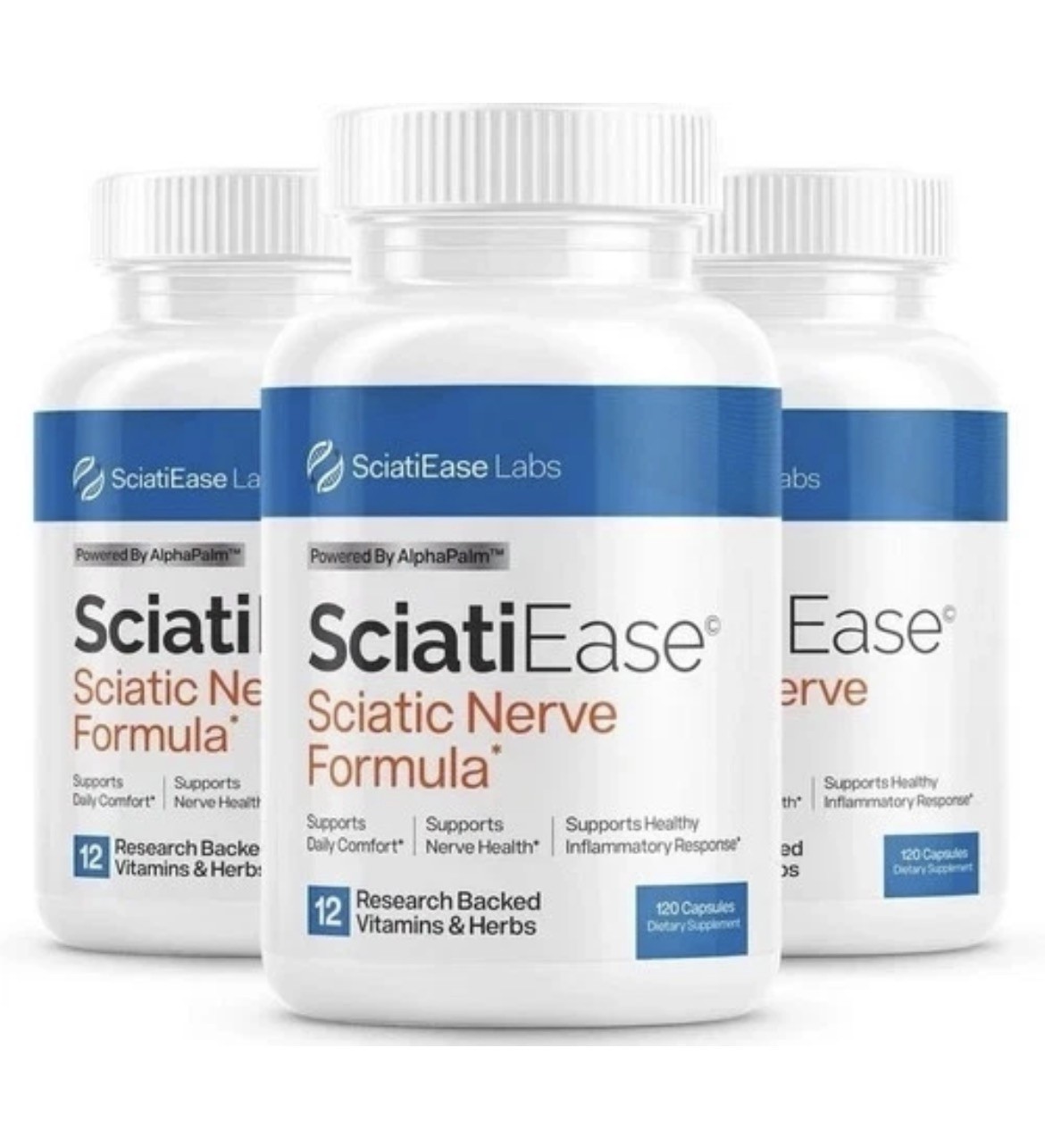 3 PACK SciatiEase Labs Sciati Ease Sciatic Nerve Formula 120 Capsules Free ship