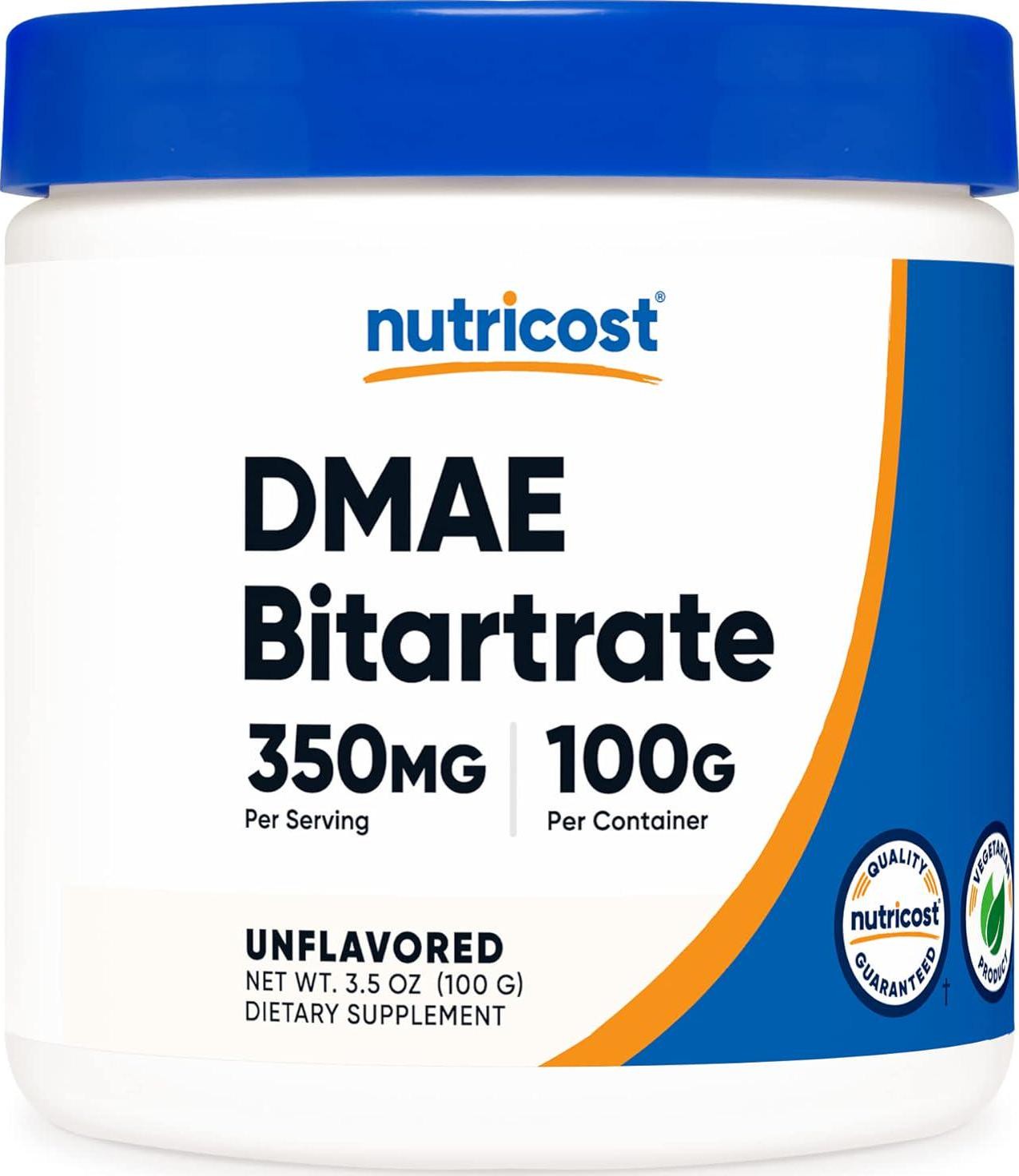 Nutricost Pure DMAE-Bitartrate Powder 100 Grams