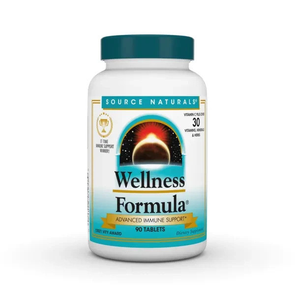 Source Naturals Wellness Formula 90 Tablets Immune New Sealed Exp 07/2026
