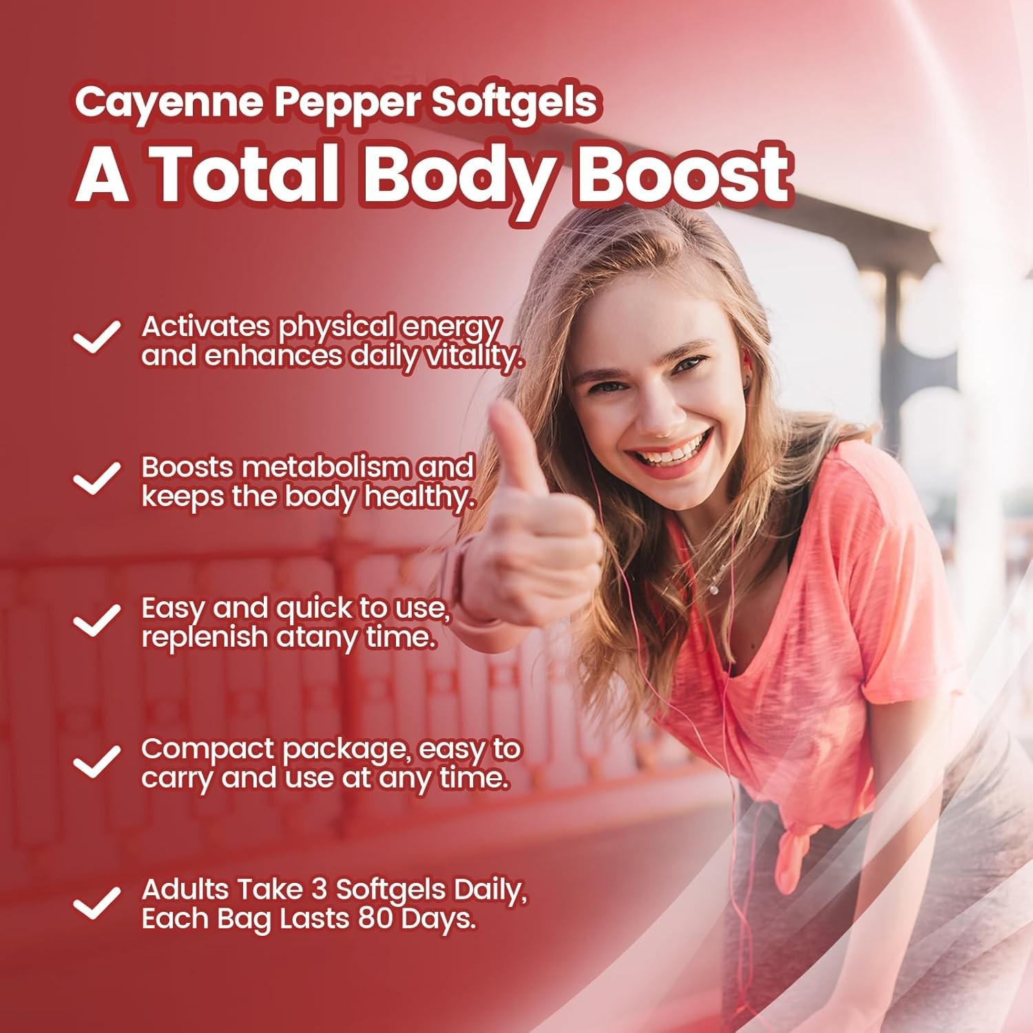VivoNu Cayenne Pepper Softgels Supplement, Heart and Blood Vessel Wellness