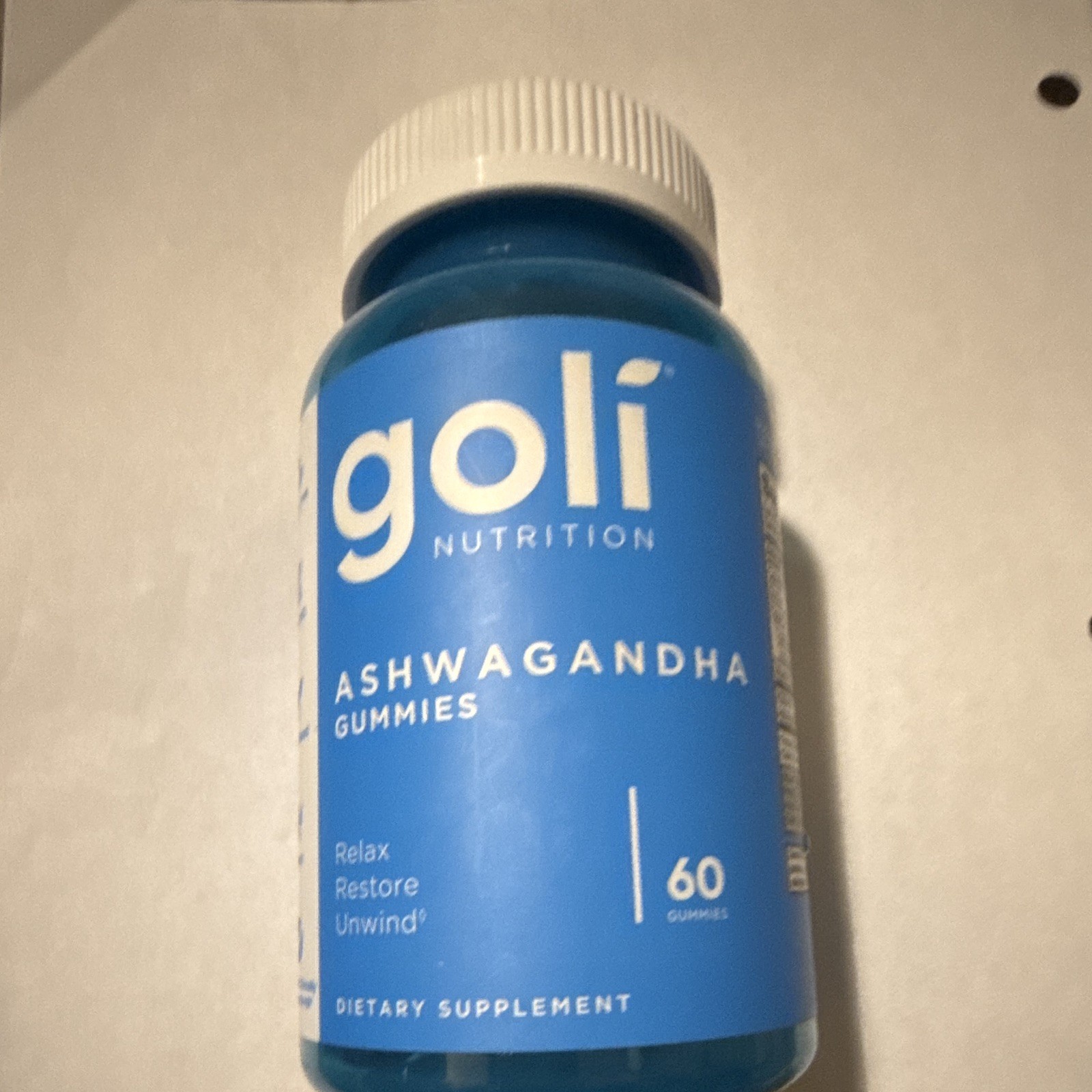 Goli Ashwagandha Gummies, Gelatin-Free, Relaxation Support, 60 Ct