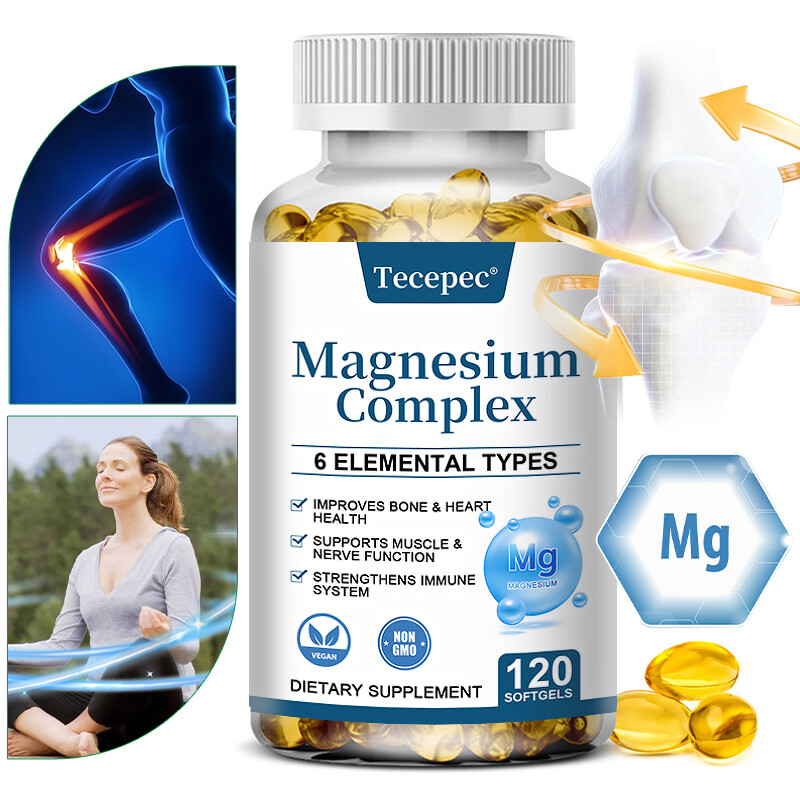 Magnesium Complex 500mg Natural Anti Anxiety & Stress Relief Supplement