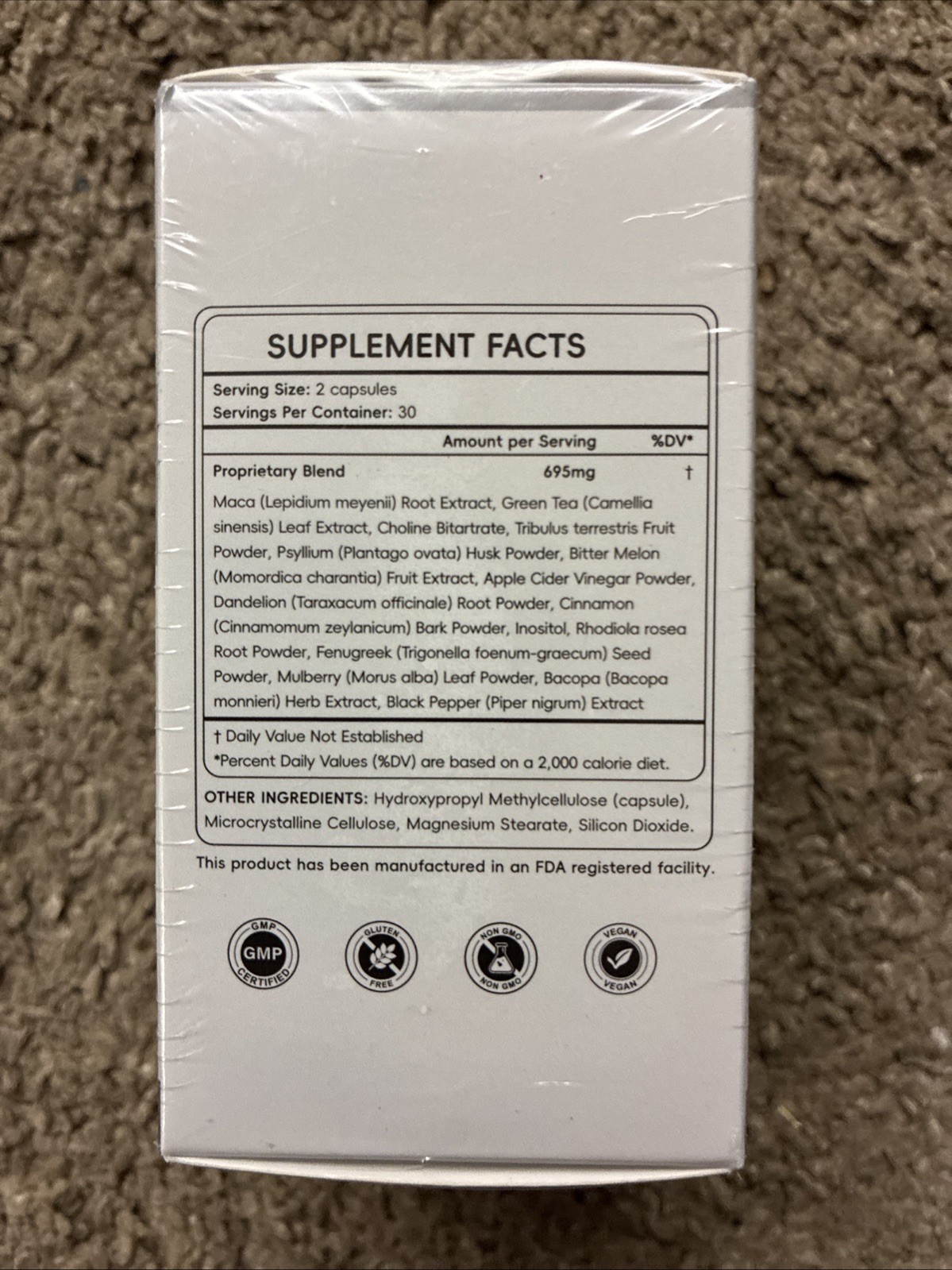 Gold Performance Steady Power Supplement 60 Capsules Exp 11/2027 NEW SEALED