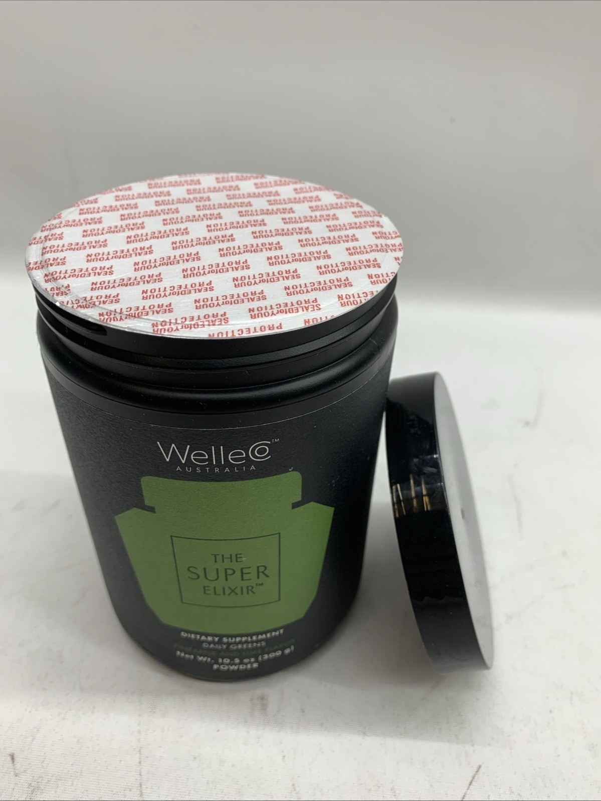 WelleCo Super Elixir Greens Powder Pineapple Lime 10.5oz Dietary Supplement