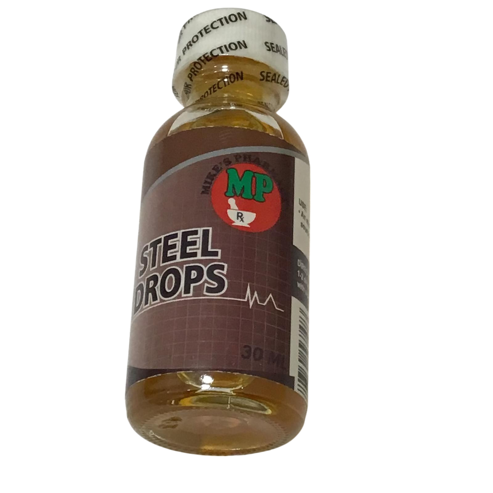Mikes Pharmacy Steel Drops 30ml Iron Tonic Natural Energy & Vitality Supplement
