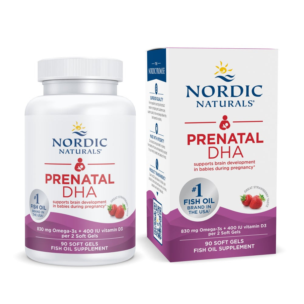 Nordic Naturals Prenatal DHA – Supports Brain Development in Babies, Unflavored