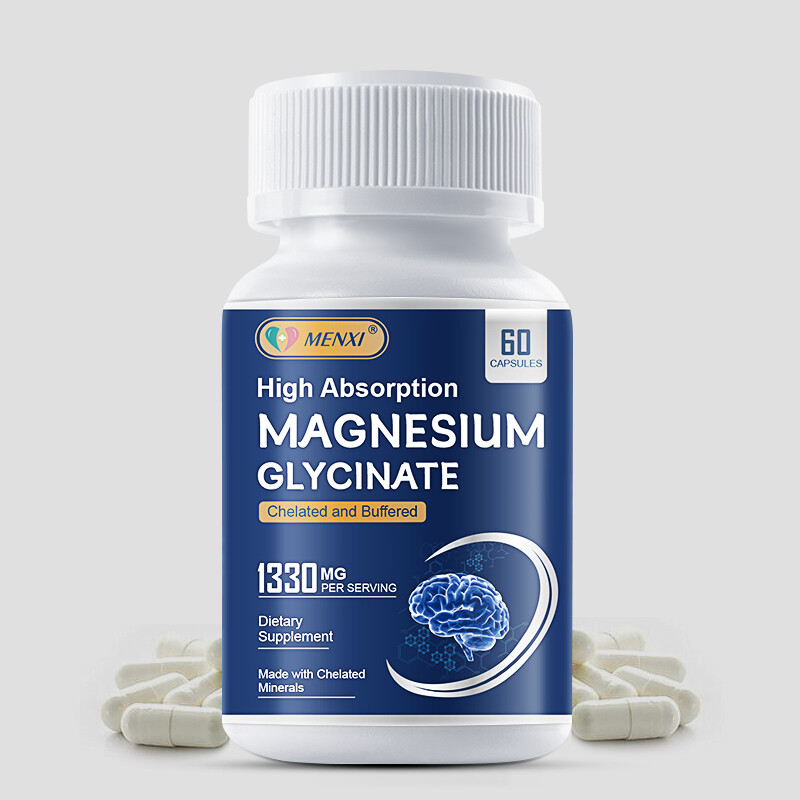 MX 60Pcs Magnesium Glycinate Tablet 1330MGc High Absorption Muscle Health