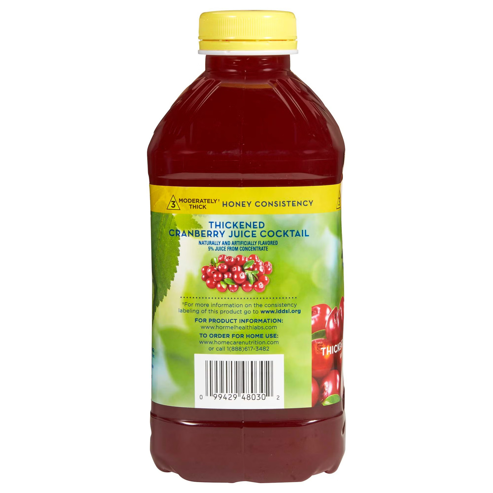 Thick & Easy Thickened Beverage Cranberry Juice 46 oz. Bottle 6 Ct