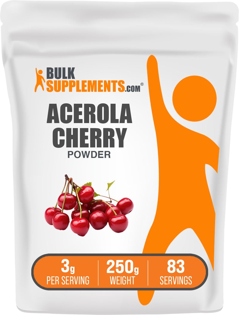 BulkSupplements Acerola Cherry Powder – 3g per Serving