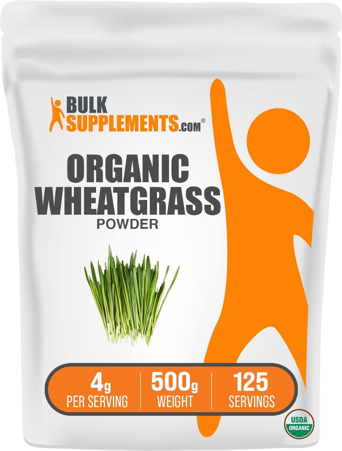 BulkSupplements Organic Wheatgrass Powder – Organic Superfood Powder