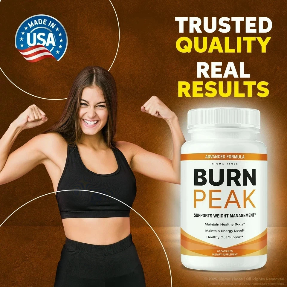 5 Pack Burn Peak for Advanced Weight Loss, BurnPeak Fat-Burner Formula 60 ct USA
