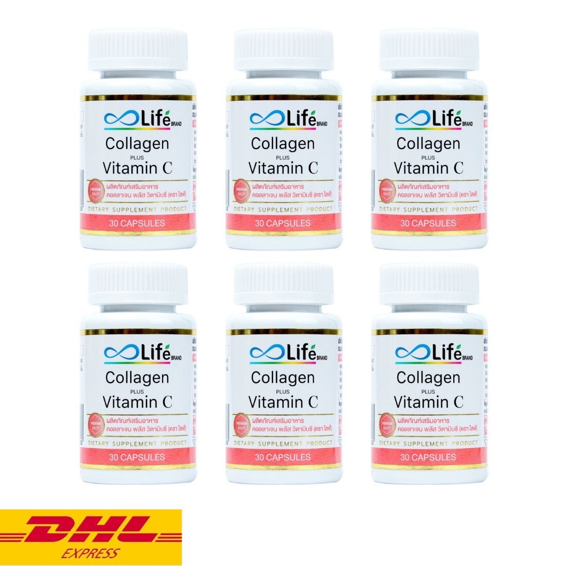6x Life Collagen Plus Vitamin C Nourish Skin Anti-aging Dietary Supplement 30’s