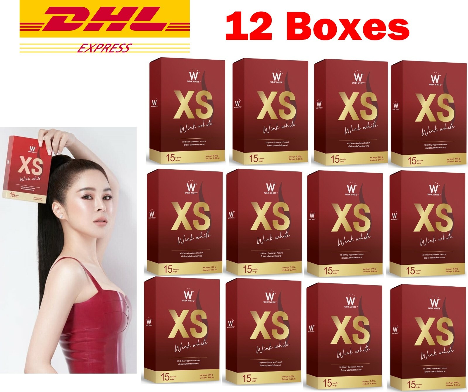 12 X WINK WHITE XS Dietary Supplement Morosil S