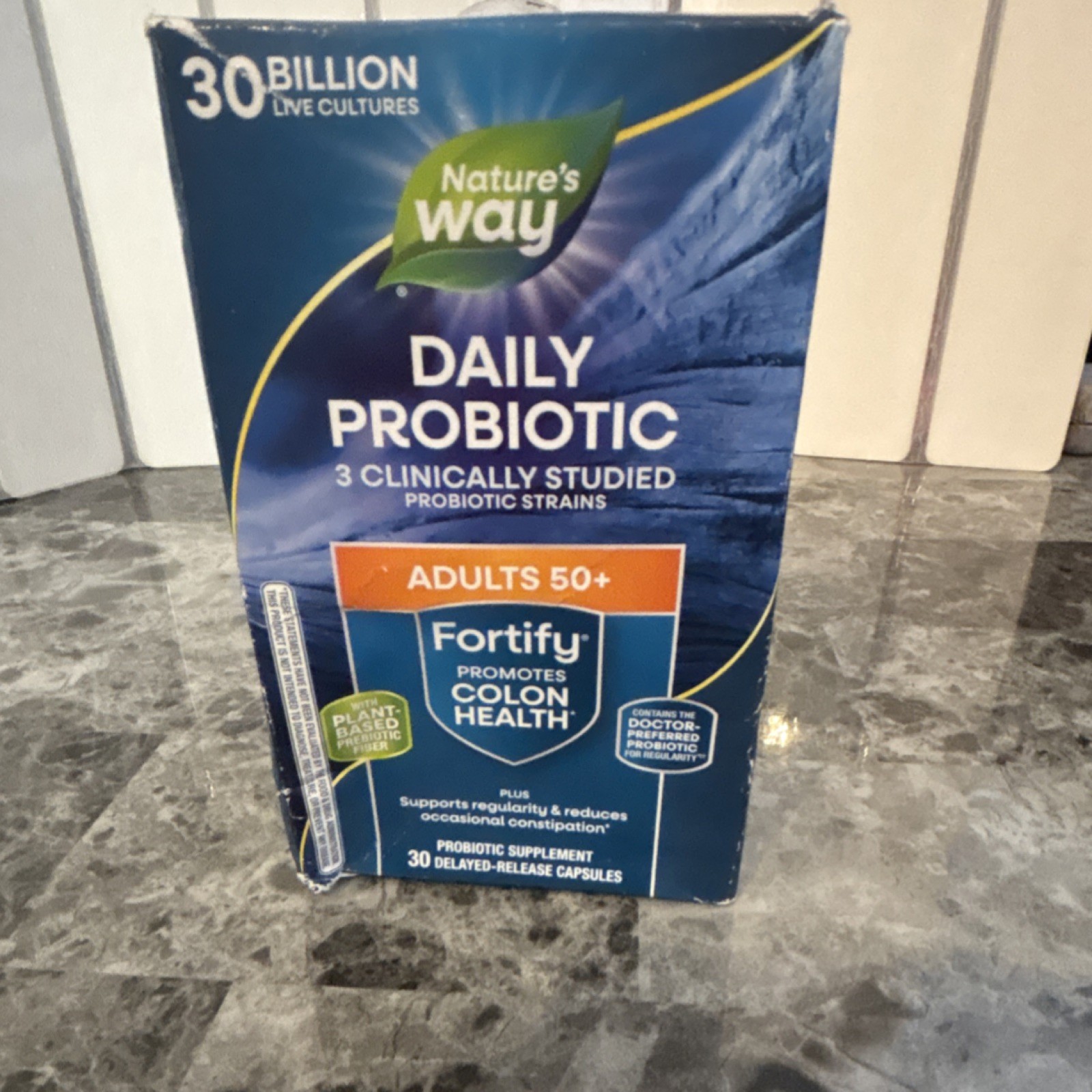 Nature’s Way Probiotic Adults 50+ Colon Health 30 Billion CFU 30 Capsules