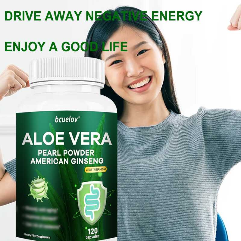 Aloe Vera PEARL POWDER AMERICAN GINSENG Digestive Support,improves stomach new