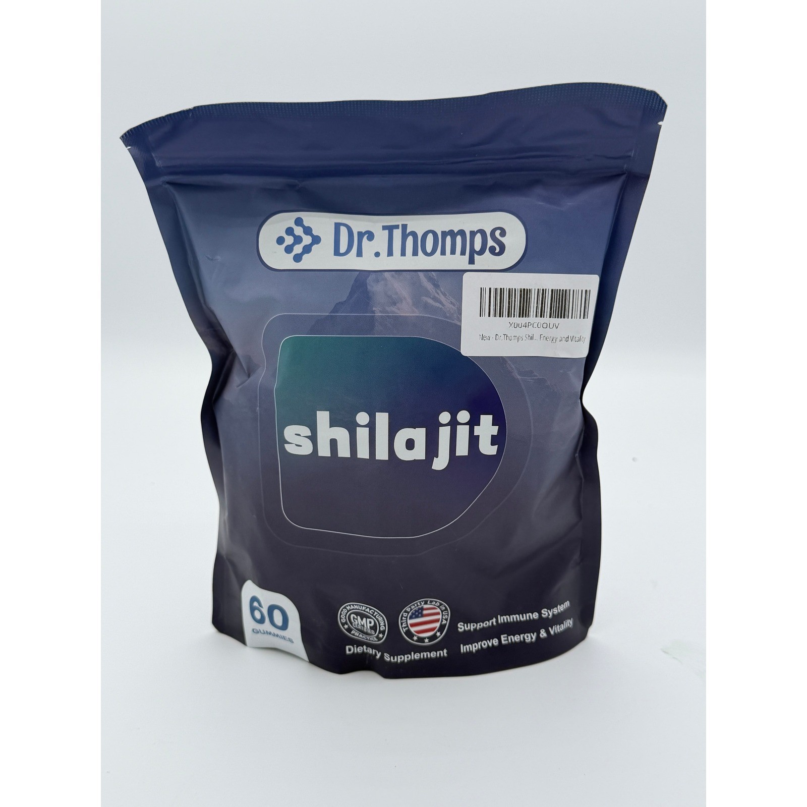 Dr. Thomps Shilajit Gummies 3000mg Energy Immunity Support 60 Count Exp 06/2028