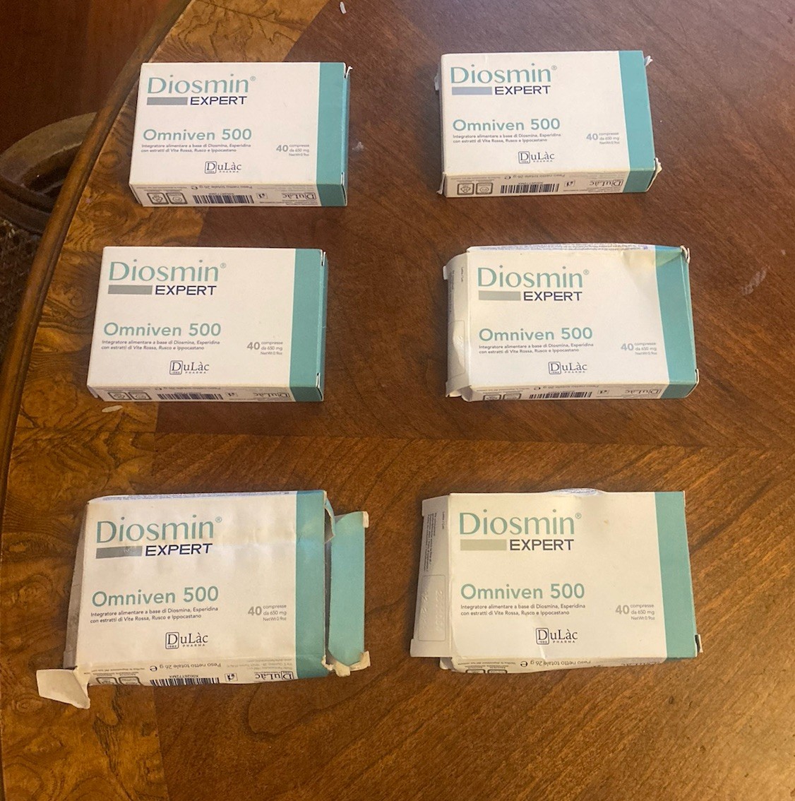 DuLac Pharma – Diosmin Expert Omniven 500 Tablets Blood & Circulatory Lot Of 6