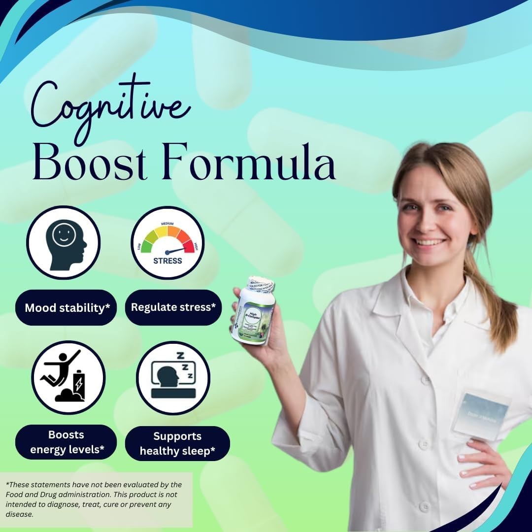 High B Complex Vitamins for Women with Riboflavin (100 tabs) Exp:07/26