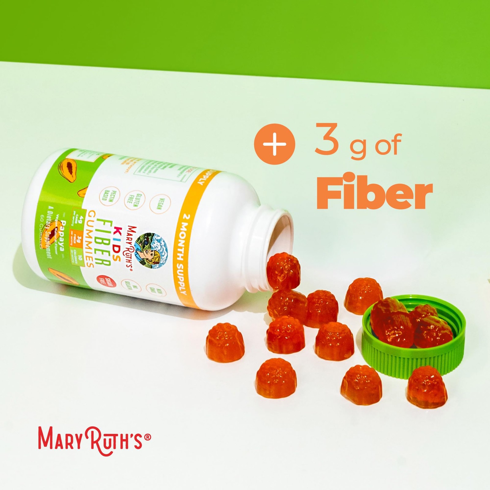 MARYRUTH’S Fiber Gummies for Kids | 2 Month Supply | 60 Count (Pack of 1)