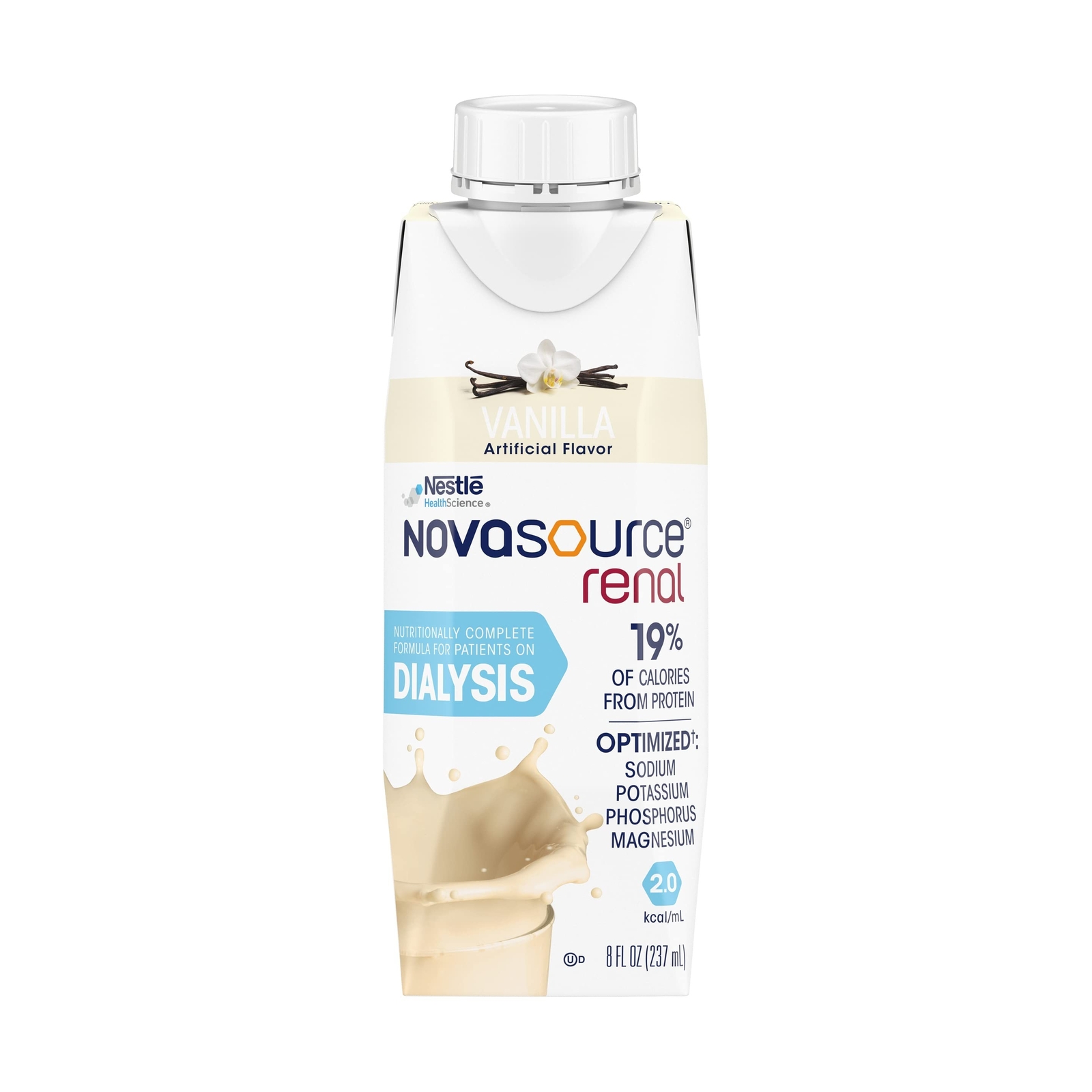 NOVASOURCE RENAL, Vanilla 8 fl oz(Pack of 24)
