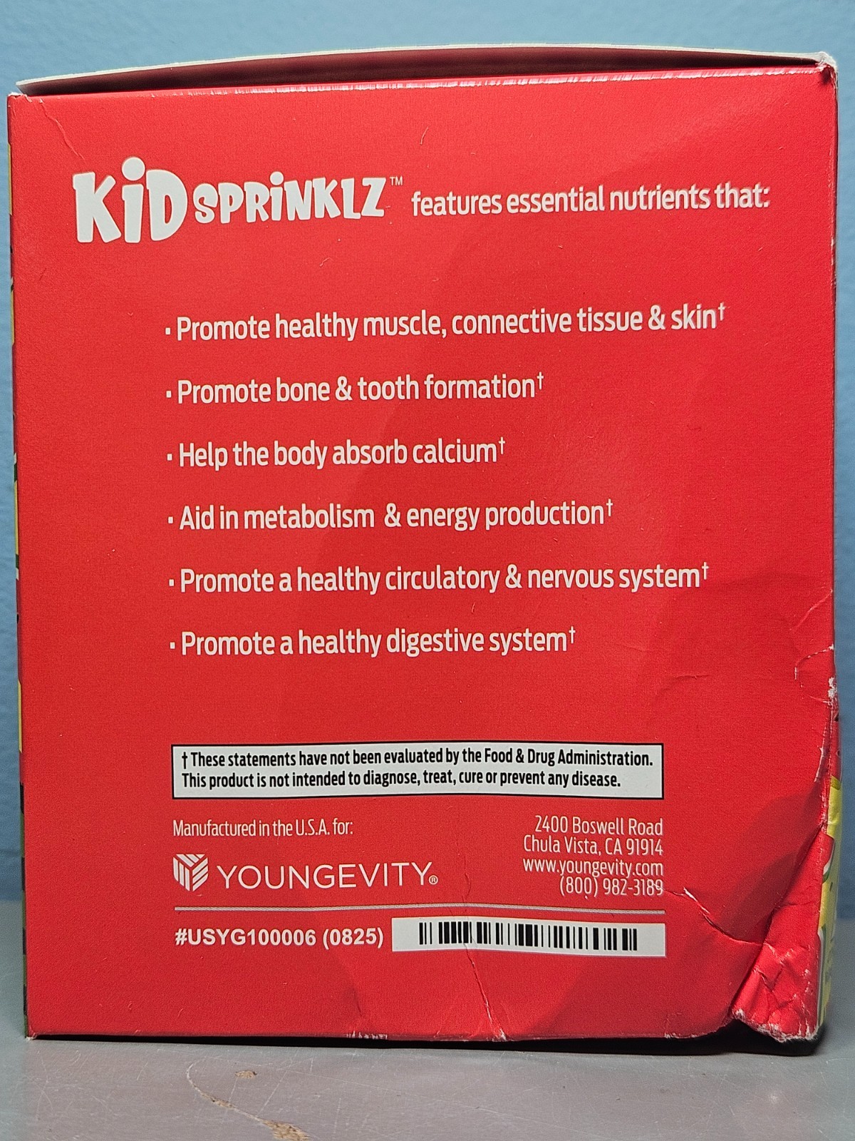 Youngevity Kid Sprinklz Watermelon Mist Vitamin 2.1 oz – New & Sealed Exp 1/2028