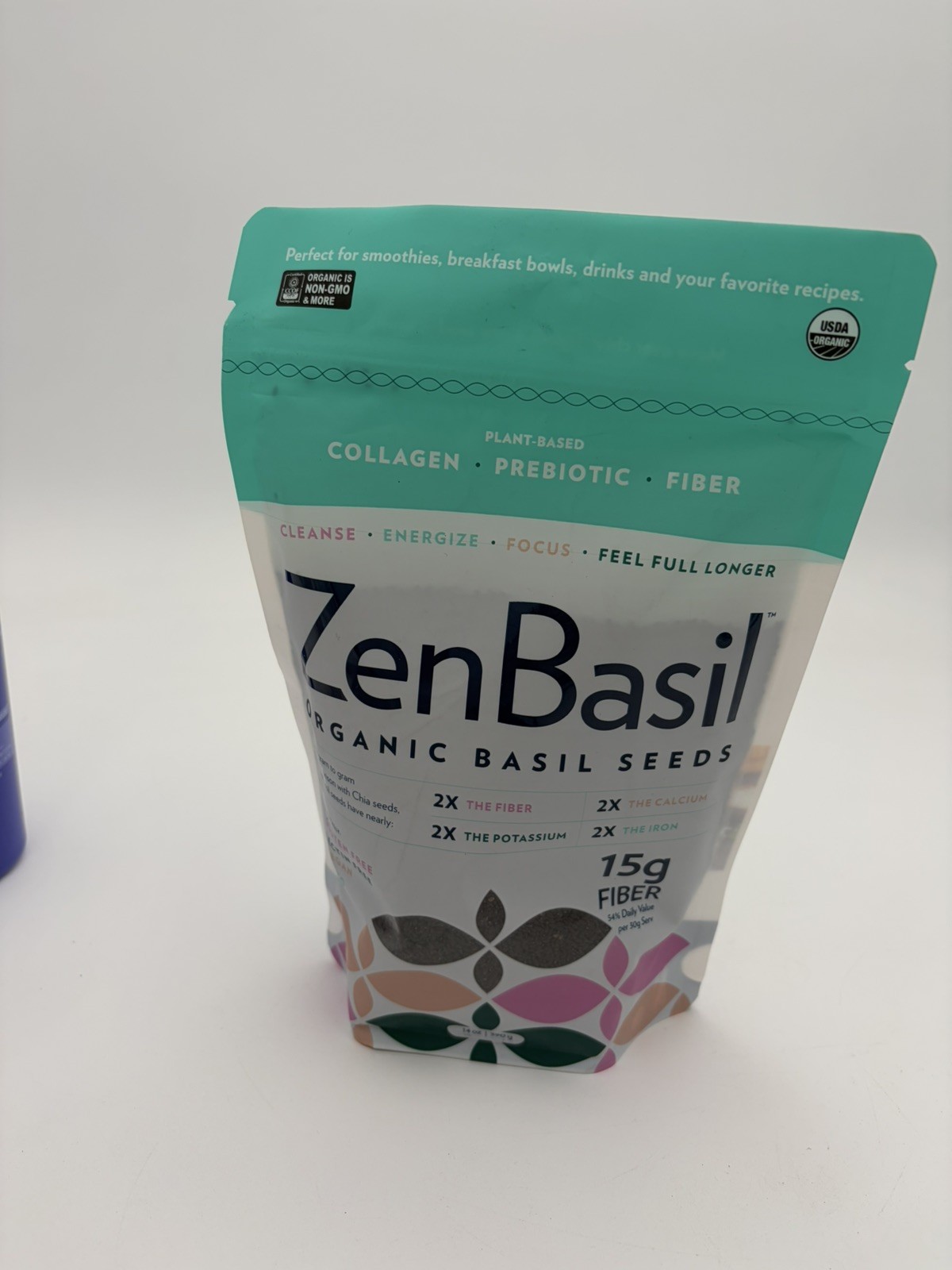 ZenBasil Organic Basil Seeds 14oz. Exp 2027 New Sealed