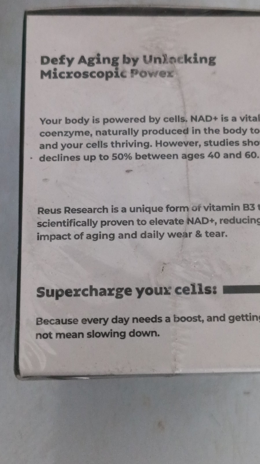6 boxes/Reus NAD+ Nicotinamide Riboside, Resveratrol 900 mg 80 Capsules