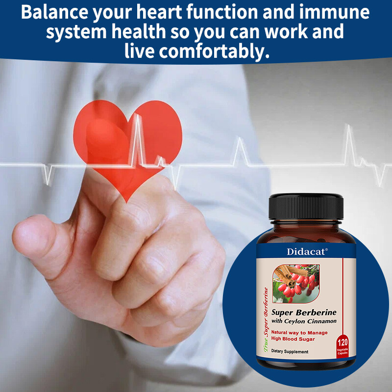 Super Berberine with Ceylon Cinnamon Dihydroberberine, 4250 Mg Capsules