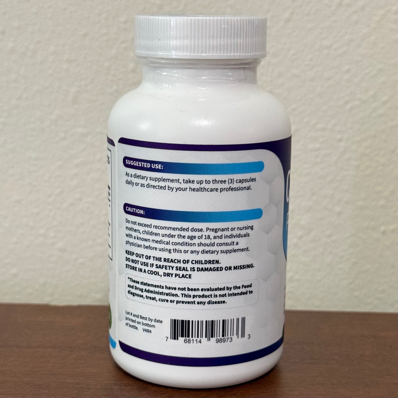 Toplux Collagen Peptides Unisex 90ct White New 1800mg Type I II III V X Capsules