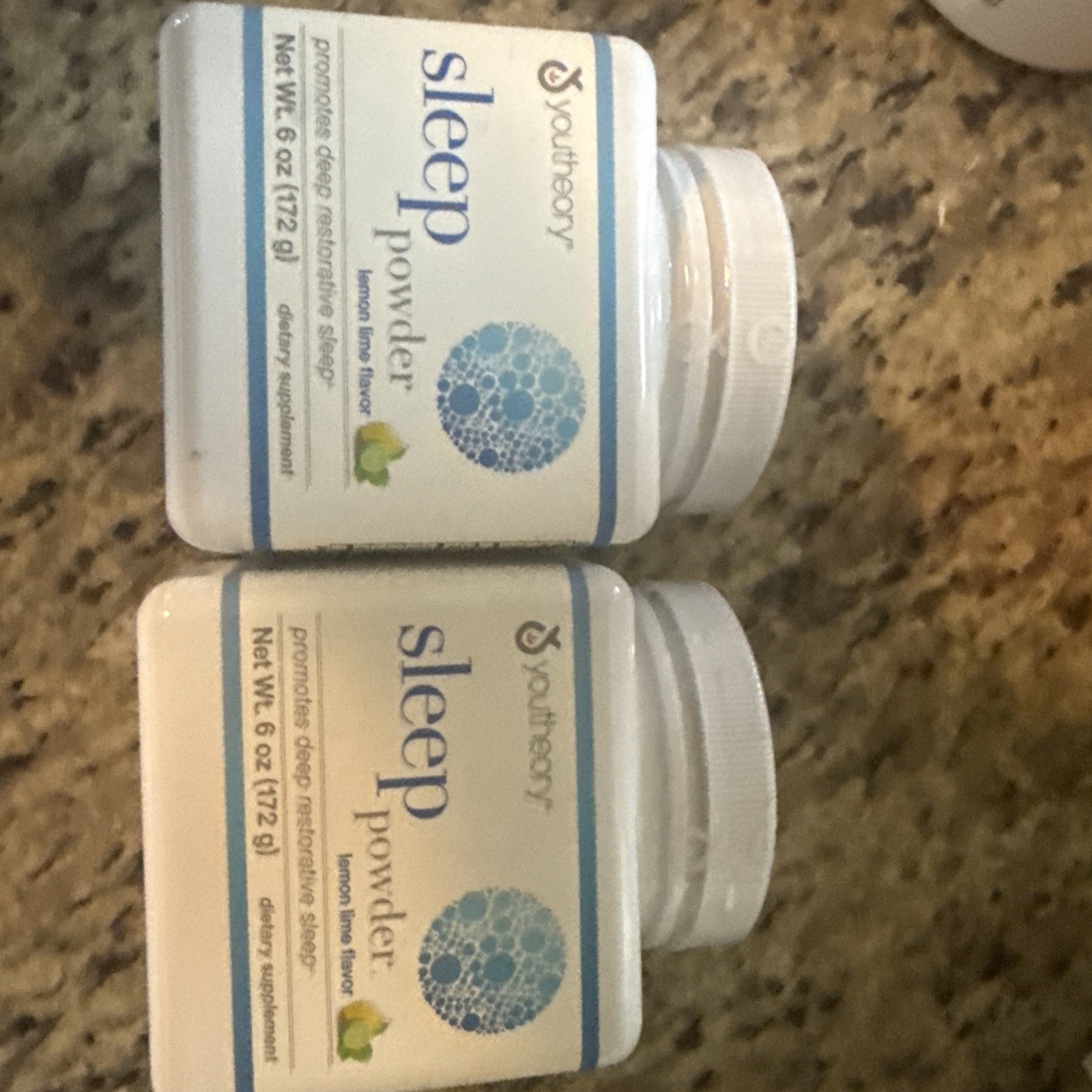 2 PACK! Youtheory Sleep Powder Lemon Lime Flavor – 6 oz. EACH Exp 9/2026 SEALED