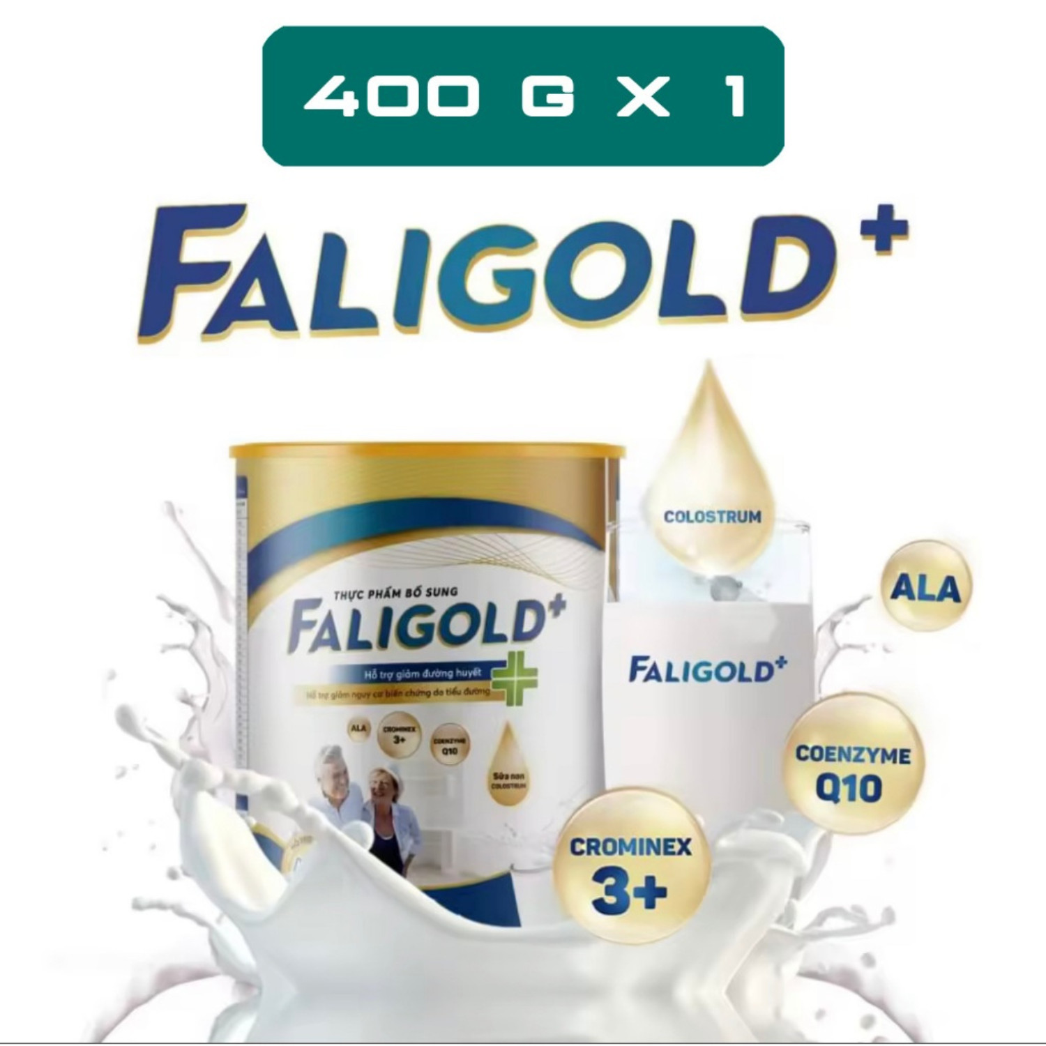 Faligold+ Colostrum Milk Powder Diabetic 100% Authentic Vanilla – 400g/650g