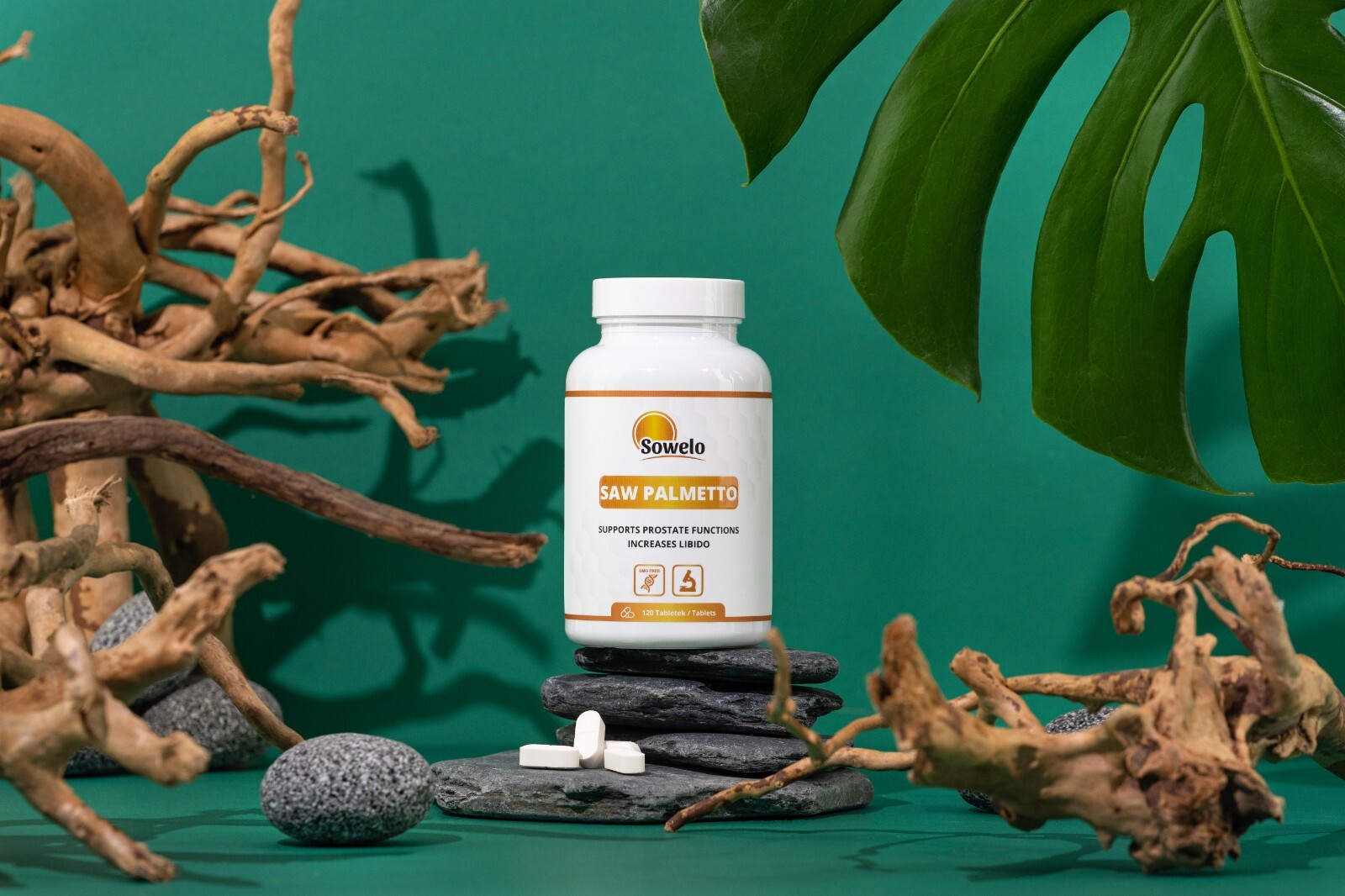 SOWELO SAW PALMETTO EXTRACT 600mg TABLETS