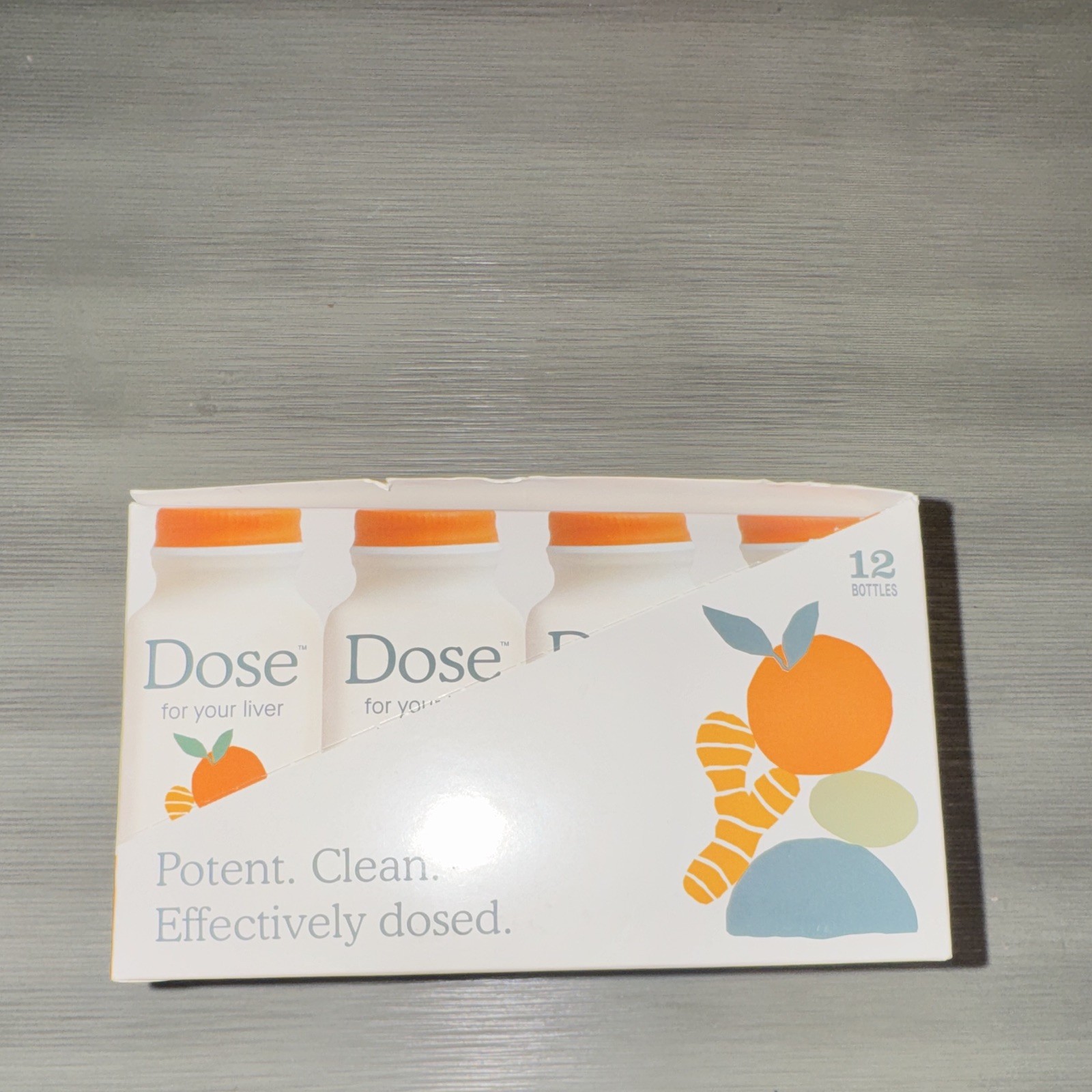 Dose Liver Health Drink Turmeric + Milk Thistle Orange 12 x 2 fl oz