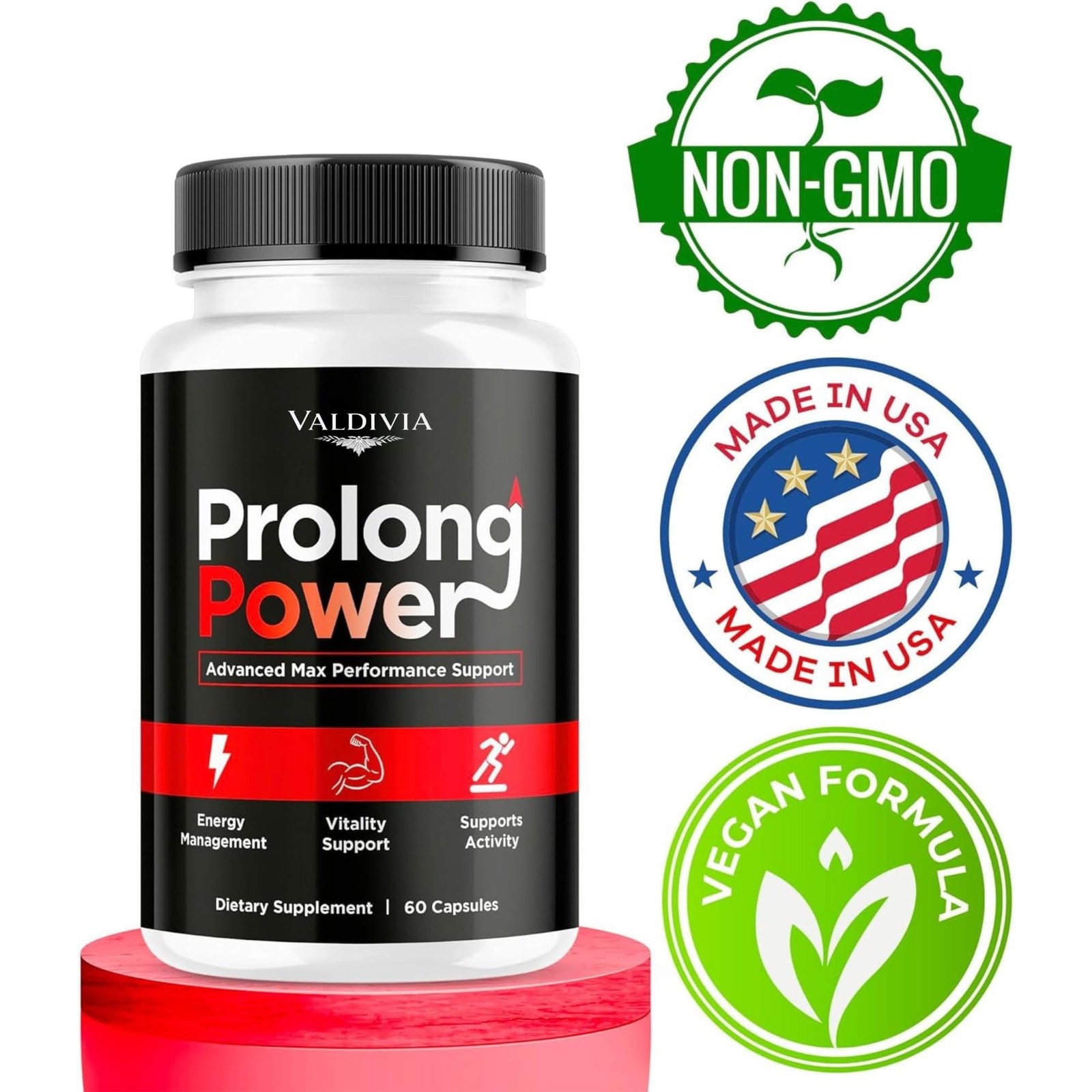 Valdivia ProPower Plus Men’s Health Supplement Made in USA Male Support